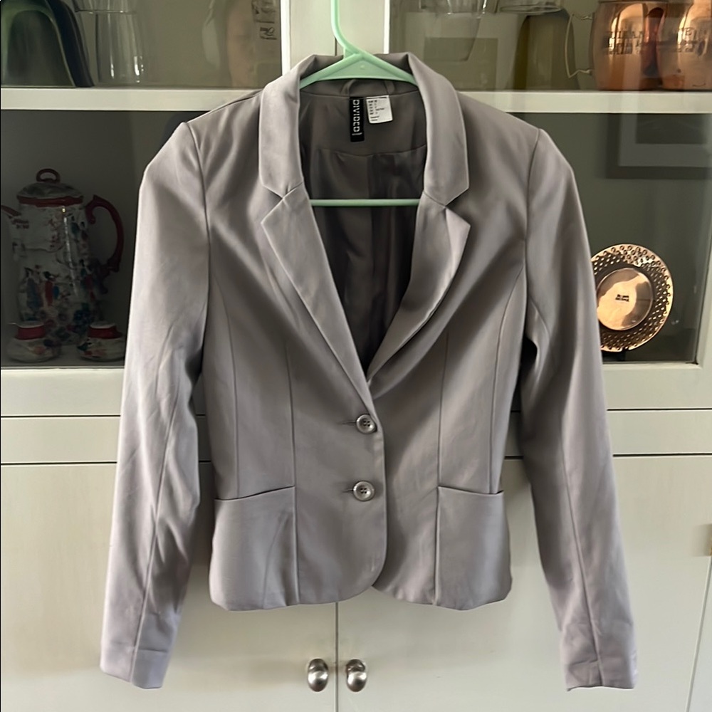 H&M Women's Light Gray Tailored Blazer